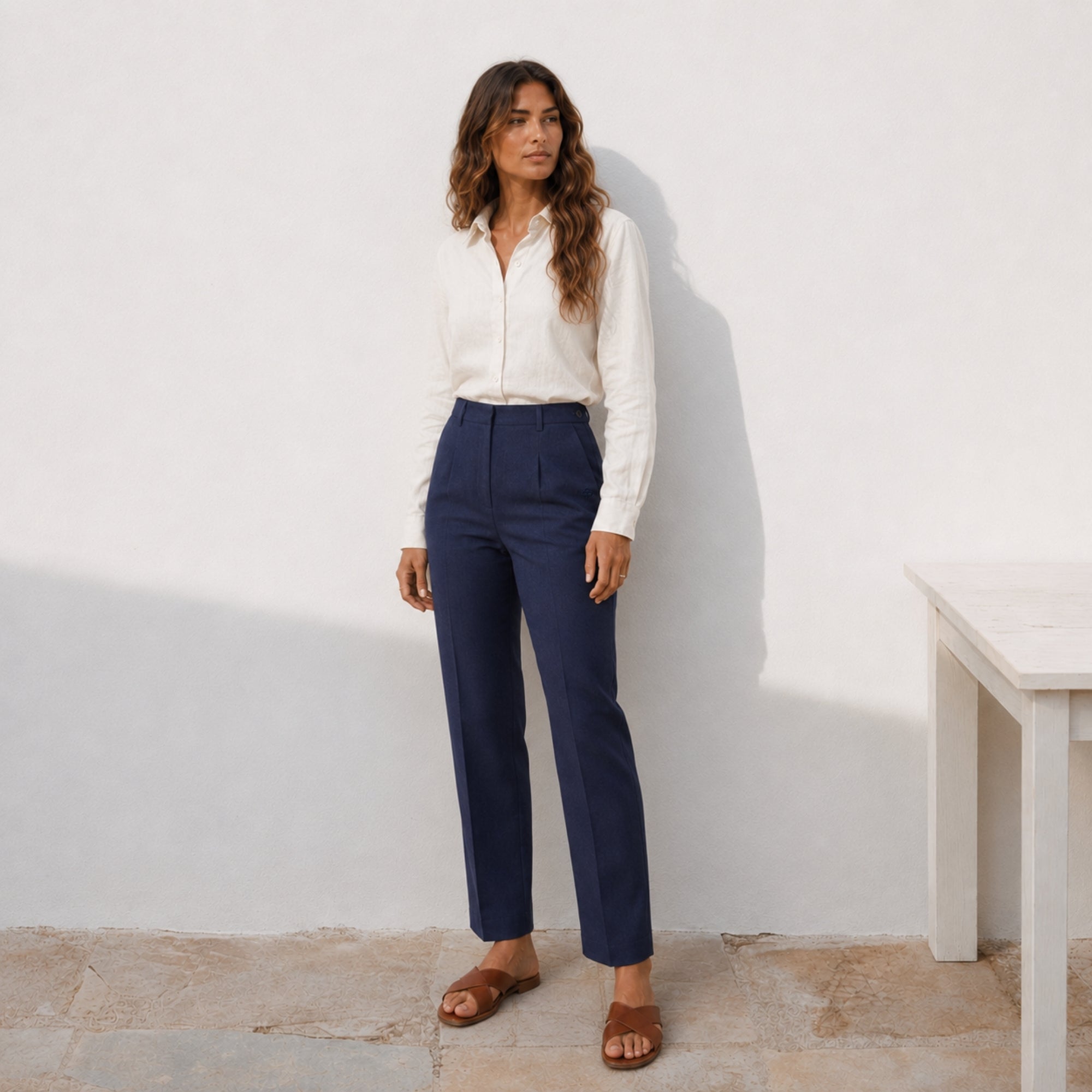 Pantaloni Straight Leg