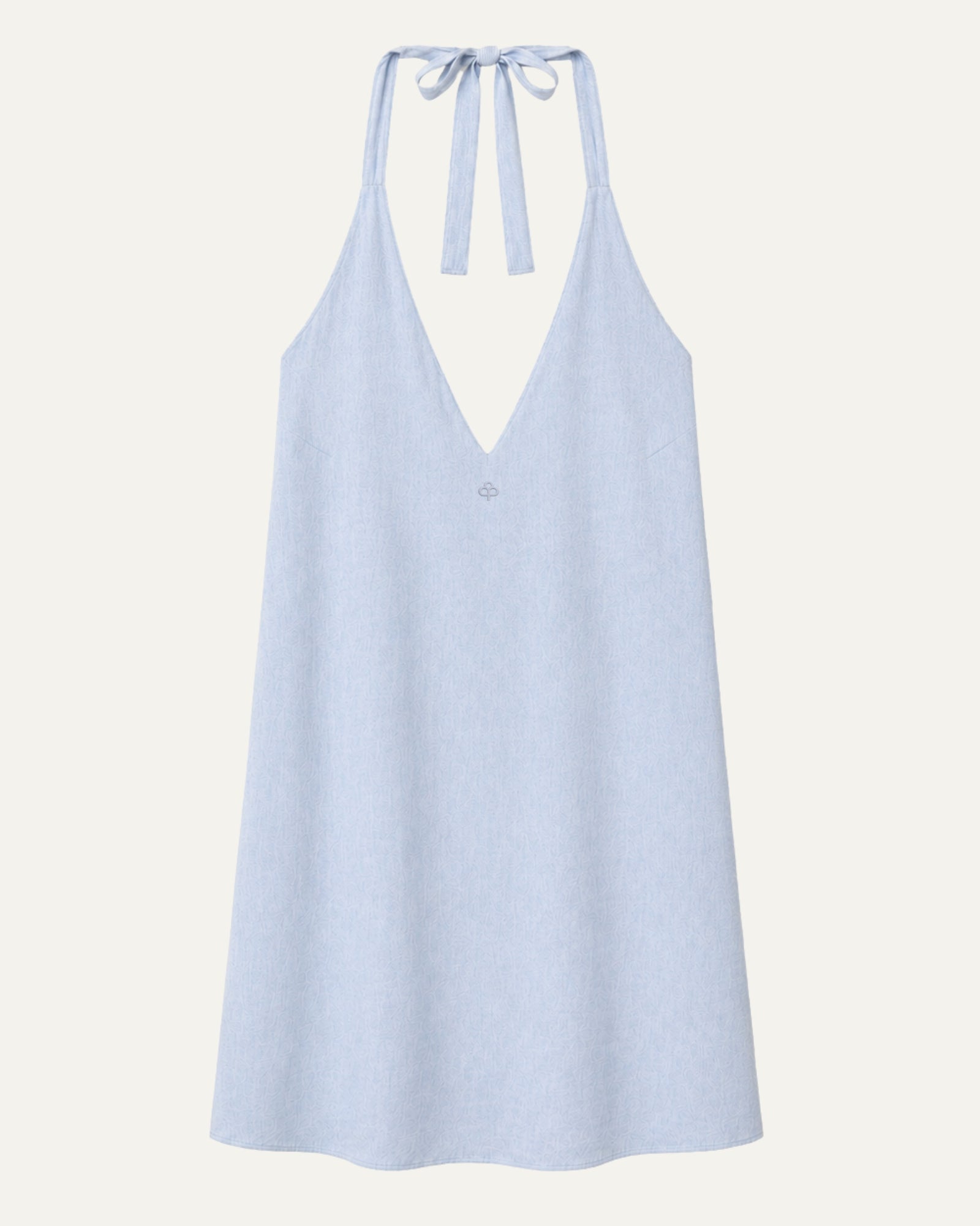 Vestito halter in lino