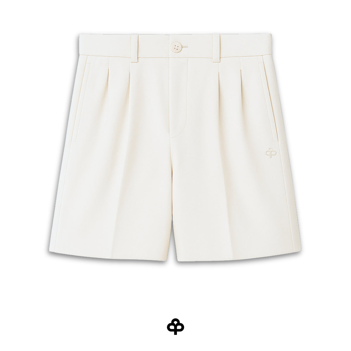 Damen Leinen Shorts — Weiß