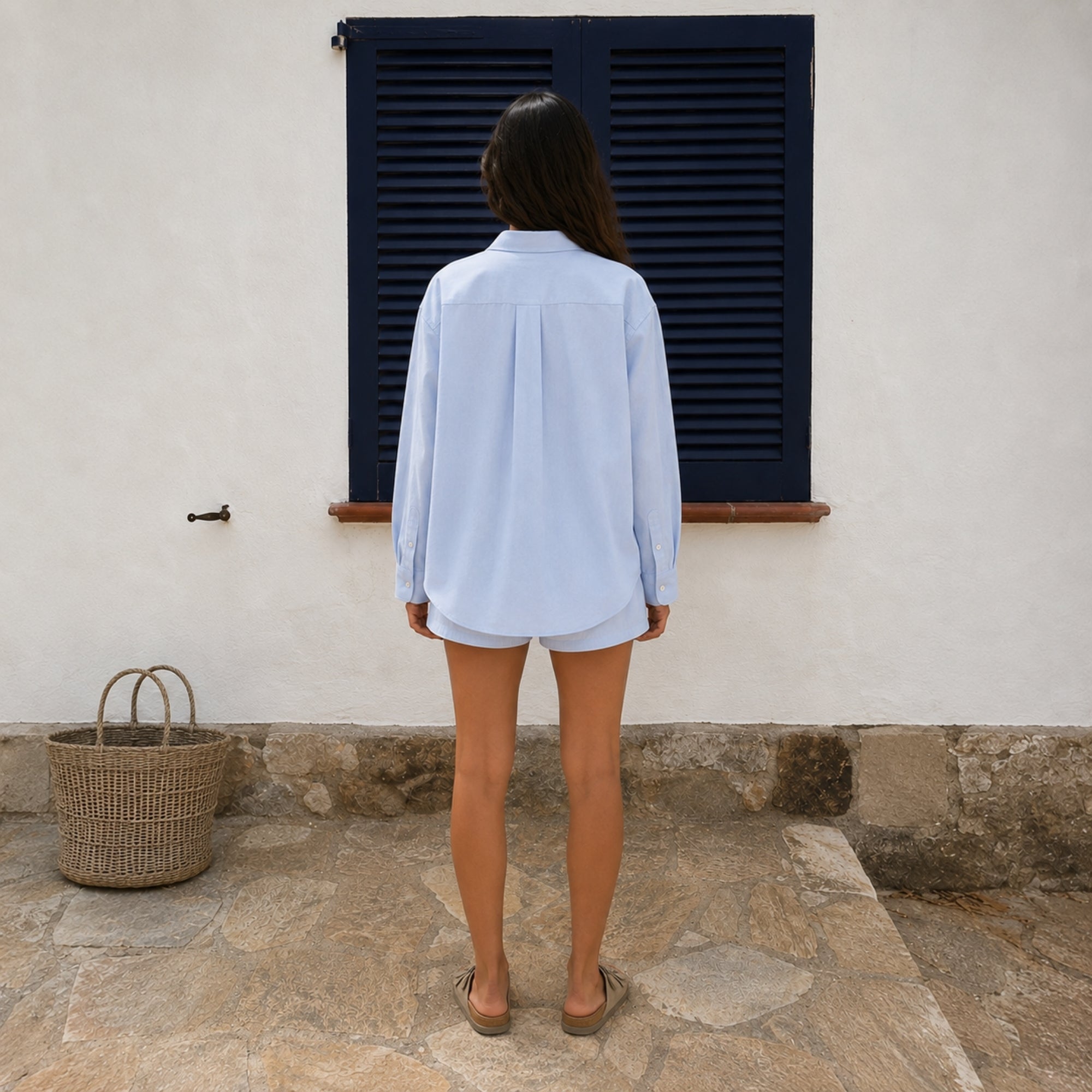 Shorts tipo bóxer de algodón