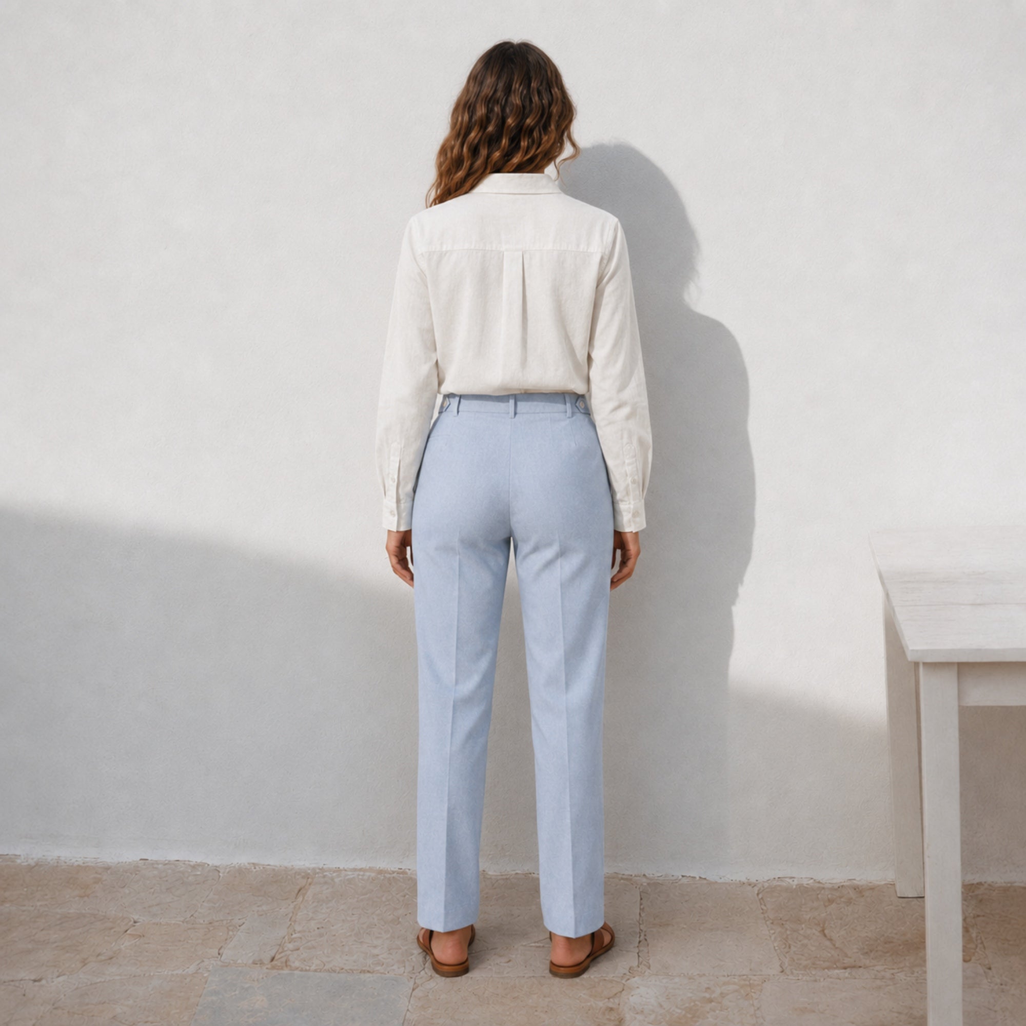Pantaloni Straight Leg