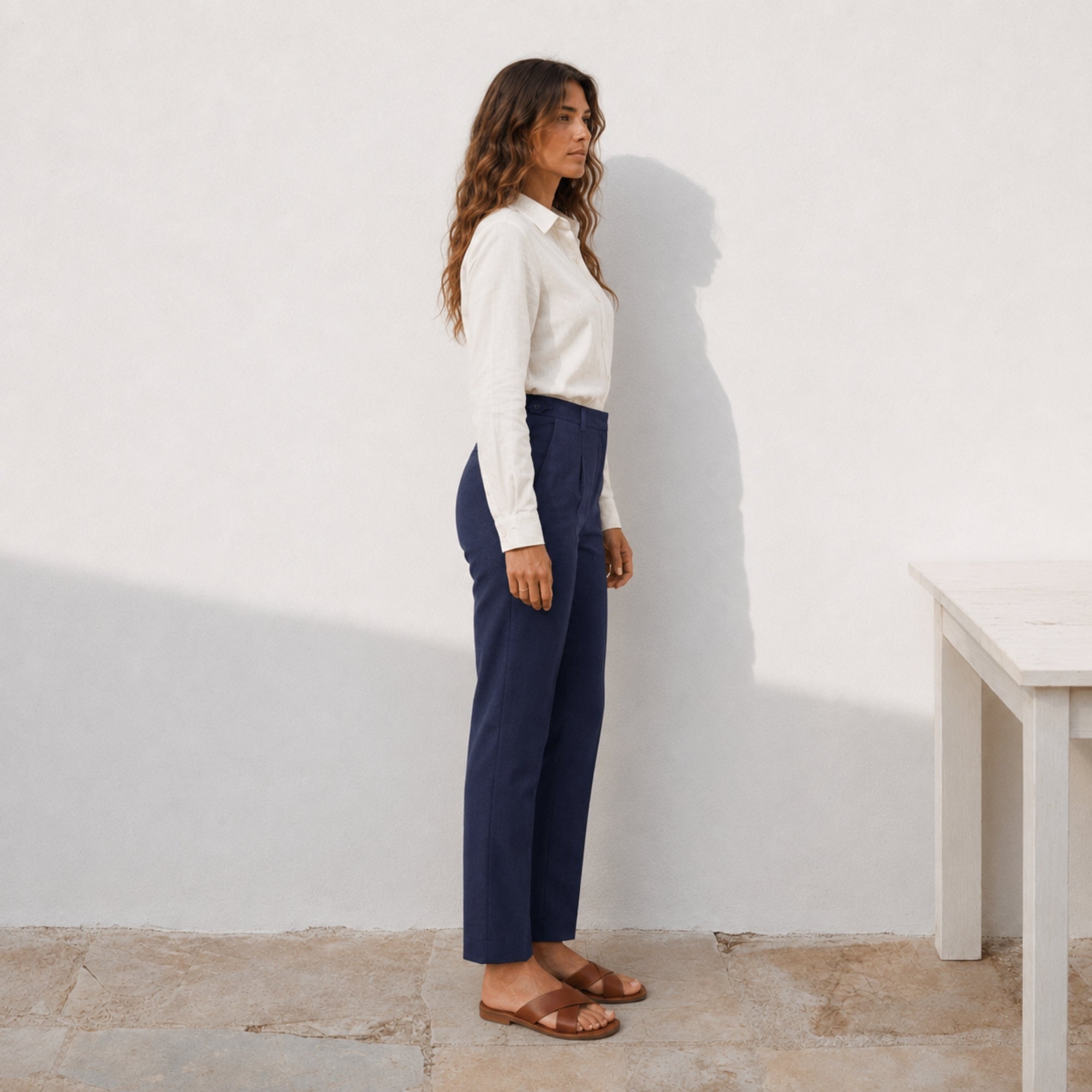 Pantaloni Straight Leg