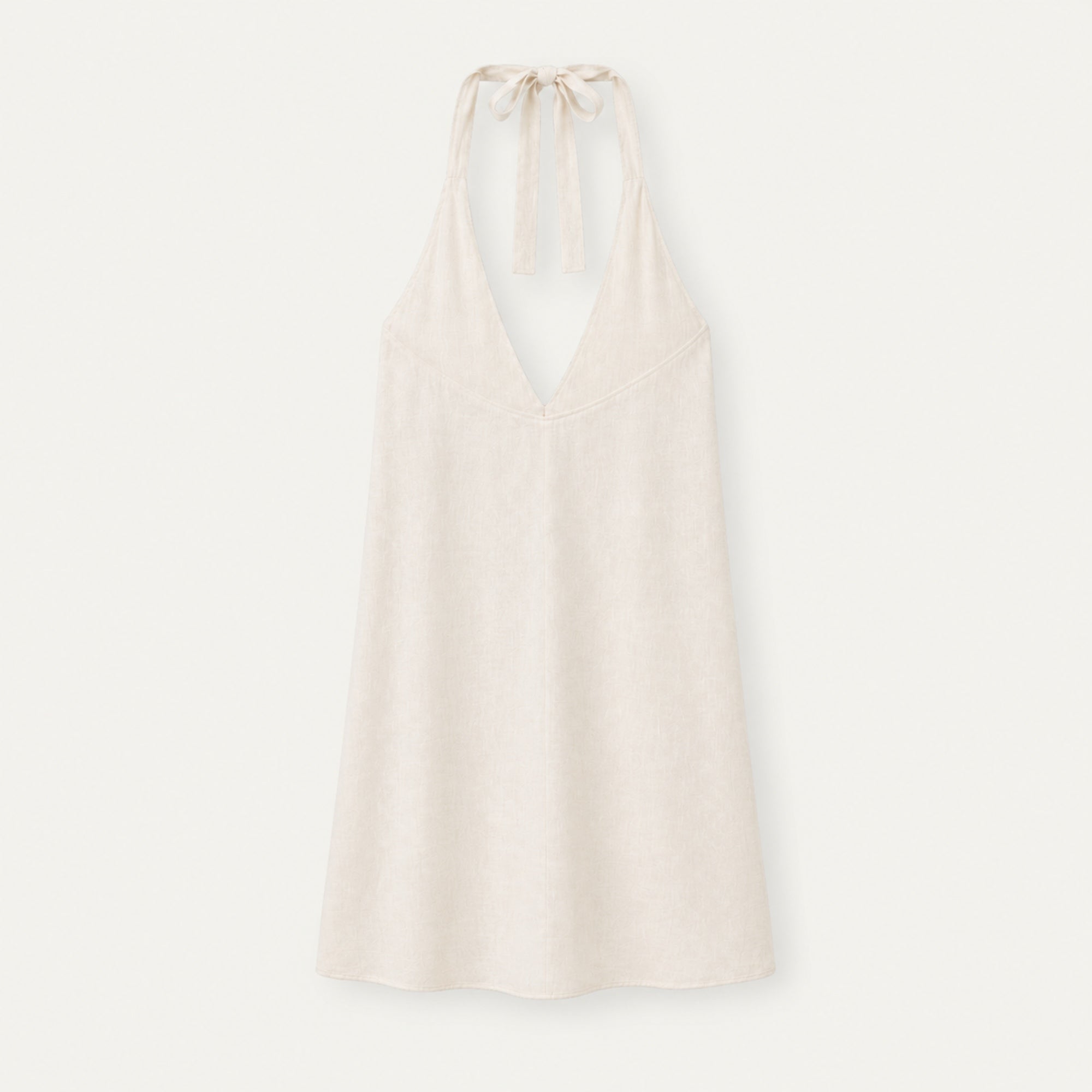 Vestido de espalda descubierta de lino